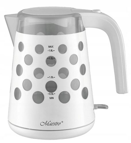 VELIKI električni čajnik Maestro MR-045 bel 1,7l 2200W LED