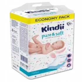   KINDII NEŽNI IN ČISTI VLOŽKI ZA ENKRATNO UPORABO 40x60 30 kos.