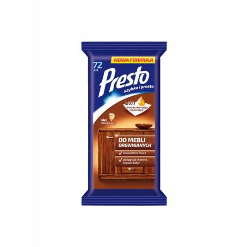 PRESTO vlažilni robčki za pohištvo 55 kos