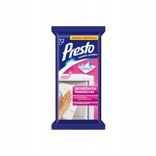 PRESTO 2v1 za različne površine, 72 kosov
