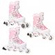 Gumijaste drsalke Raven Laguna White/Pink 34-37