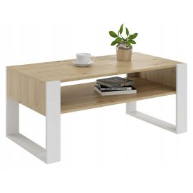   Klubska mizica Matkam PER, pravokotna, 100 x 53,6 x 50 cm, artisan hrast