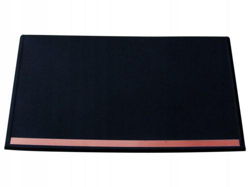Blacha za kaminom, mat črna jekla, 100x60cm + baker