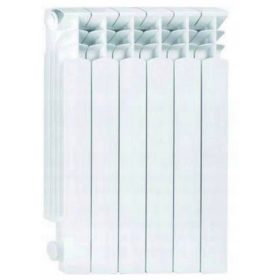   Aluminijasti radiator KFA Armatura 672 W bel 480 x 573 x 90 mm - stranski priključek