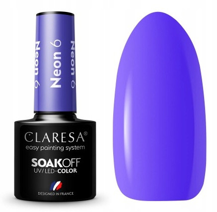 CLARESA Neon Hibridni Lak 6 VIOLET 7015