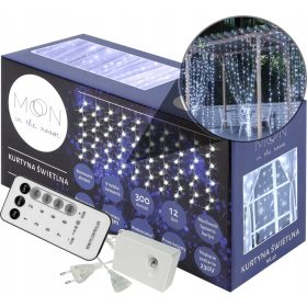   BOŽIČNA LUČKA MOON v sobi za Dekoracijo Božičnega Drevesa 3m - 300 LED lučk