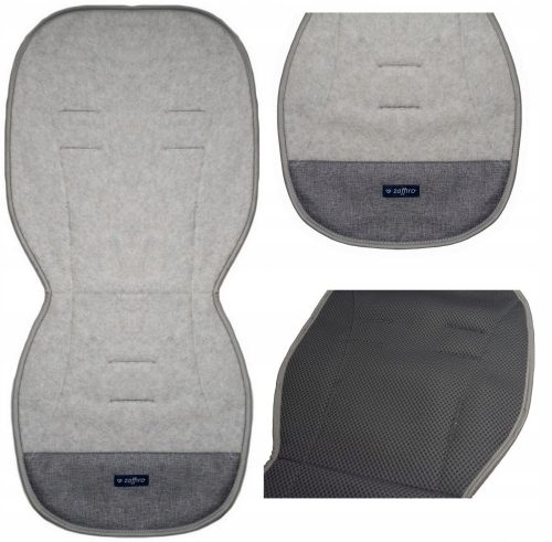 Zaffiro Premium volnena vložek za voziček 85 cm siva