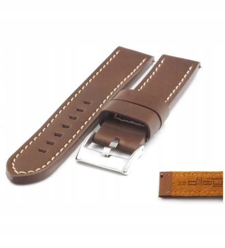 Usnjen pas za uro Diloy 384.02 26 mm