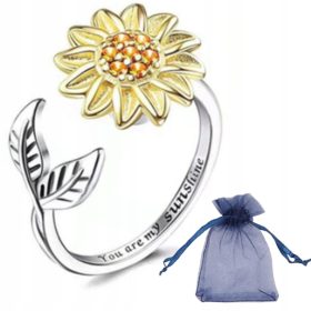 ANTISTRESNI VRTNARJ FIDGET OBROČ CVET