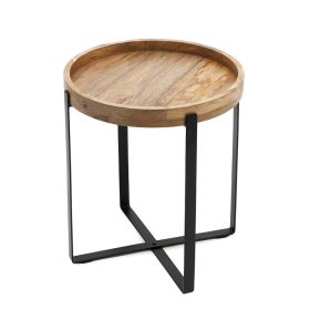 Harmonija okrogla klubska mizica HARVEY 42x42x45 cm črna