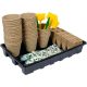 Zestaw za setvene lončke Flo 8 cm x 20,5 x 4,5 cm, naravna plastika