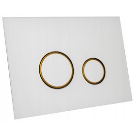   Kk-Pol VITRUM GRANDE V3 bela tipka za splakovanje WC školjke