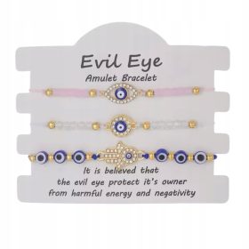 Zapestnice Očesni Prerok Hamsa Turške vrvne zapestnice 51