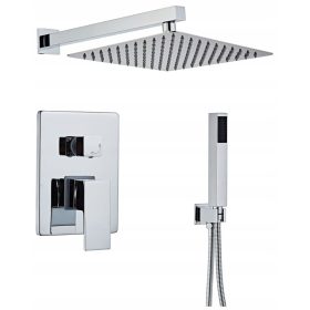 PODTALNI TUŠ SET Z DEŽEVNO TUŠ GLAVO KROM