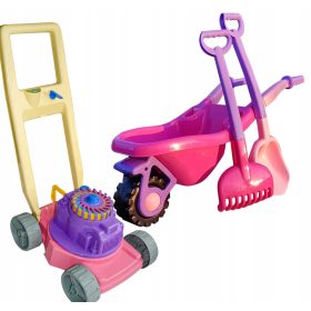 Velika otroška tlačilka za pesek in vrtna kosilnica Hemar