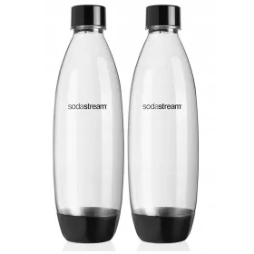    Set steklenic SodaStream Fuse carbonator, črna, 1 l, 2 kos.