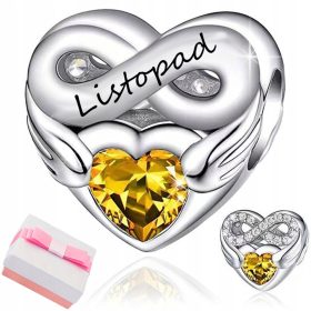 AROBNI SREBRNI OBESEK MESEC NOVEMBER IZ BISER