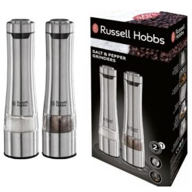   Russell Hobbs električni mlinček za sol in poper, komplet 2 kosov, z nastavljivo močjo