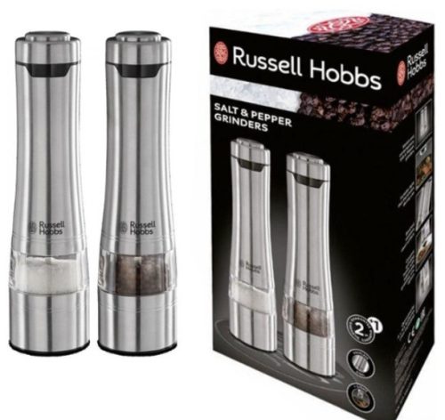 Russell Hobbs električni mlinček za sol in poper, komplet 2 kosov, z nastavljivo močjo