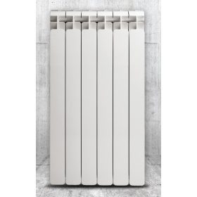    Faral Alba 729 W aluminijasti radiator bel 320 x 880 x 95 mm - stranski priključek