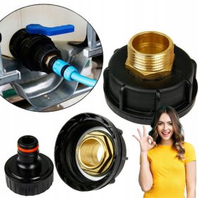   Nakrček IBC GZ 1’’ adapter AGZ1C + priključek za vrtno cev GRATIS!