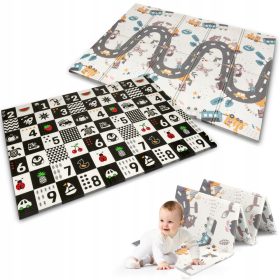   Nukido otroška izobraževalna dvostranska penasta podloga 150x200 cm