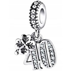 MD Amuleti Obesek Številka 40 Rojstni dan S925