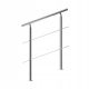 Balkonska stopniščna ograja iz nerjavečega jekla 100X107