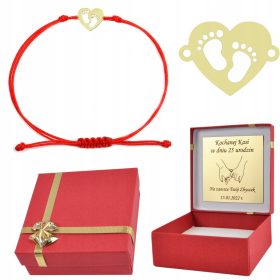 Zlata zapestnica s stopalci v srcu, Pr.585