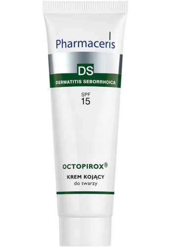 Pomirjujoča krema za obraz Pharmaceris DS z SPF 15 in Octopirox, 30 ml