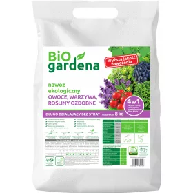   Organsko gnojilo za zelenjavo, sadje, grmičevje BiOgardena, 8 kg 8 l