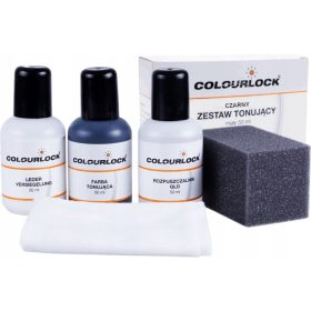   COLOURLOCK Komplet za obnovo usnjenega oblazinjenja v črni barvi