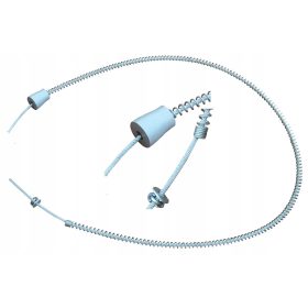 Vzmetna zavora s odbijačem za zip line