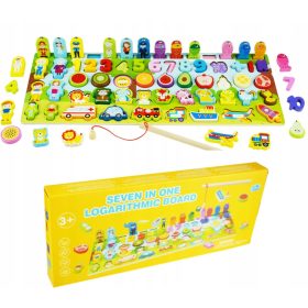 DREVENA MONTESSORI TABLA Z LOGARITMI 7v1