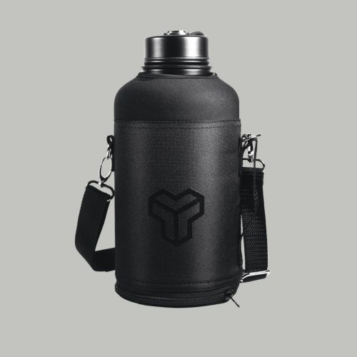 ELEGANTNA STEKLENA ŠPORTNA STILNA BUTELJKA ZA VODO NA RAMENU - NOMAD 1800 ml