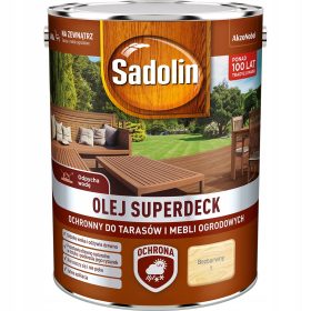  SADOLIN SUPERDECK OLJE ZA LES Zaščitno olje za les na terasah 5L