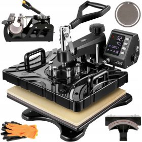   Digitalna toplotna preša za velik format Vevor Heat Press 5v1