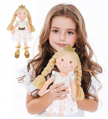 Punčka iz cunj Zlata princesa Lily 38 cm