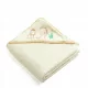 Prevleka z kapuco Libra-Babies 95 x 95 cm bela