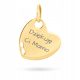 ZLATI OBESEK SRČEK 585 Z GRAVIRANJEM