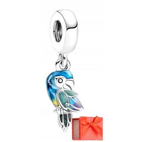   Rajska papiga iz džungle | Visokokakovostna srebrna obesek s925

Rajska papiga je obesek, ki prikazuje pisano papigo, čudovito pobarvano z barvnim emajlom. Izdelan je iz najvišje kakovosti srebra s925