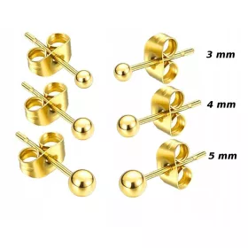  Uhani Aligra 6 kosov zlate kroglice