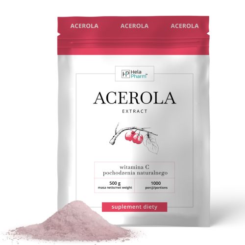 Acerola 500 mg - Naravni Vir Vitamin C, Izdelek Brez Konzervansov (500 g)