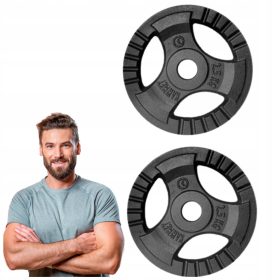   elezni uteži 2x 2,5 kg s krmilom za fitnes trening v telovadnici Set 2 v 1