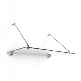   Galakor Čistilniško stekleno nadstrešek za vrata 150 cm x 90 cm