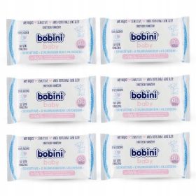   Bobini Nežni otroški vlažilni robčki s kamilico in alojo 60 kosov