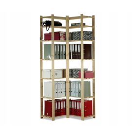   Regal za shranjevanje lesa Wamar 220 x 80 x 38 cm max 40 kg na polico