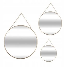    Stensko ogledalo Atmosphera, krog, kovinski okvir, 290 x 290 mm