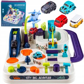   Interaktivna steza z ovirami za vožnjo avtomobilov s dodatki