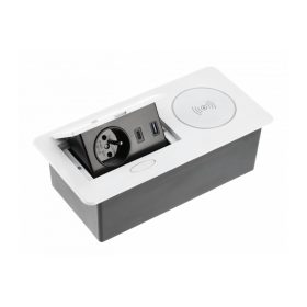   Električna vtičnica z USB in indukcijsko polnilno postajo GTV AVARO Plus